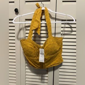 American Eagle Cropped Halter Top